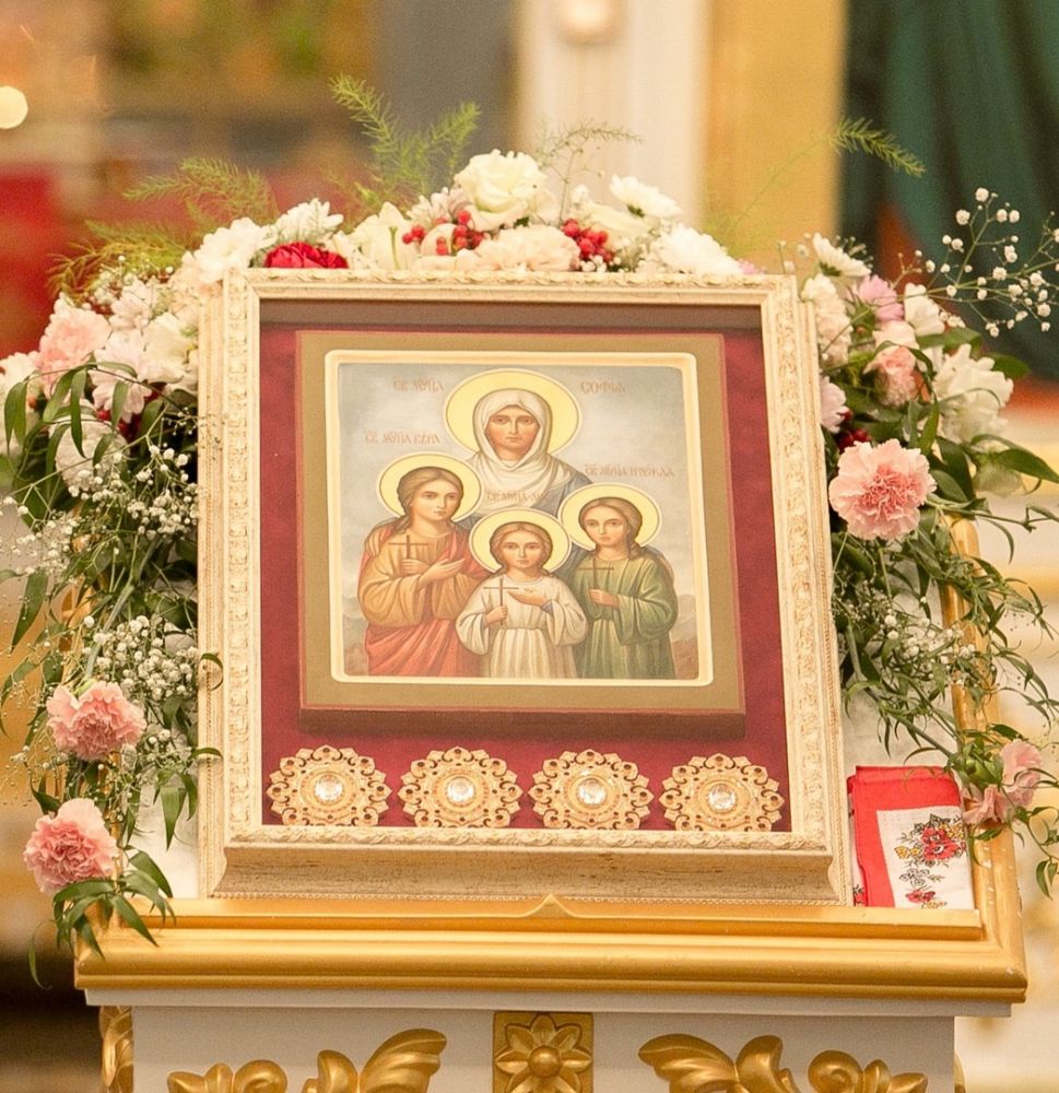 Икона с мощами мучениц Веры, Надежды, Любови и их матери Софии прибудет в поселок Сентябрьский